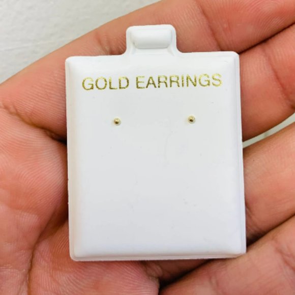 10K Yellow Gold Nose Ring 1.5mm / Ball Nose Ring for Womens / Stud Nose Rings - Picture 5 of 6